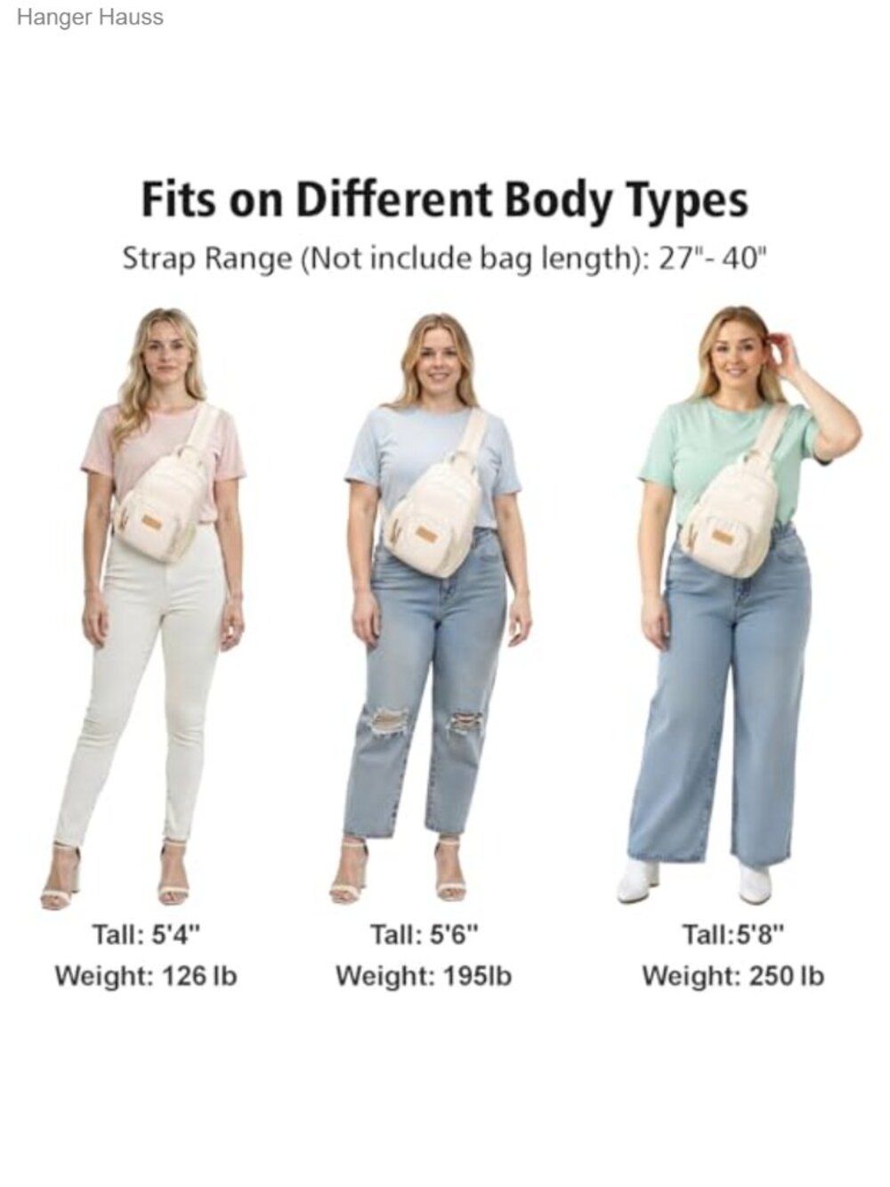 Convertible Sling Backpack Purse for Women - Fits 11" Tablet, 8 Pockets, Water - Picture 6 of 6